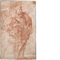 Ganzfigurenporträt des Bildhauers Adriaen de Vries (1545–1626)