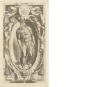 Heiliger Johannes der Täufer, Blatt 1 der Folge "Aktstudien nach Figuren aus Michelangelos Jüngstem Gericht"