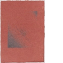 Ohne Titel [Komposition auf rotem Velin], Blatt aus "Lithographies"