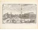 Ansicht der Piazza dei Signori in Vicenza, Blatt der Folge "Veduten von Vicenza"