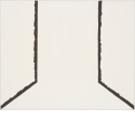 Ohne Titel [Zwei geknickte Linien in Schwarz], Blatt aus "Perspektive, optische Täuschung und malerischer Raum"