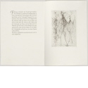 Fledermaus, Dornbusch und Tauchervogel, Teil 3 aus "Sieben Radierungen von Hans Fischer zu sieben Fabeln von Aesop"