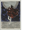 Frau auf einer Treppe; Blatt 4 aus dem Künstlerbuch "Hausgebete"