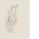 Ohne Titel [Stehender weiblicher Akt in Rückenansicht], Blatt aus "Das trostreiche Antlitz"