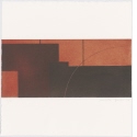 Ohne Titel [Komposition in Rotbraun und Schwarz], Blatt aus "Jubiläumsdruckmappe 30 Jahre Rote Fabrik"