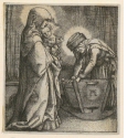 Maria mit dem Kind und der Heiligen Anna an der Wiege
