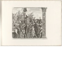 Umzug mit Männern, die Goldmünzen in Schale tragen, Blatt 3 der Folge "Triumph des Caesars"