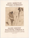 Agnes Barmettler. Zeichnungen und Radierungen [Ausstellungsplakat Galerie Dodenhof, Bremen-Huchting, 20.09.-18.10.1974]
