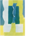 Ohne Titel [Komposition in Gelb- und Blautönen], Blatt 7 der Folge "Luzerner Künstler machen Plakate - Ein Beitrag zur 800-Jahrfeier 1978 der Stadt Luzern"