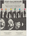 John Baldessari - Recente werken/Oeuvres récentes, im Palais des Beaux Art Bruxelles, 18.9.-6.11.1988 [Ausstellungsplakat]