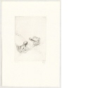 Zwei Frösche, Blatt 2 aus "Sieben Radierungen von Hans Fischer zu sieben Fabeln von Aesop - Suite"