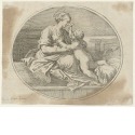 Maria sitzend, mit Christuskind