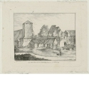 Vestnertor und der fünfeckige Turm in Nürnberg, Blatt der Folge "Ansichten aus der Umgebung von Nürnberg"