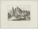 Ruine im Salzburgischen, Blatt der Folge "Einsiedeleien, Burgruinen und Mühlen im Salzburgischen und Tirol"