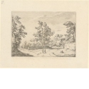 Ausblick auf die umliegende Landschaft der Villa Madama, Blatt der Folge "Verschiedene Veduten"