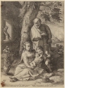 Heilige Familie mit Johannes dem Täufer als Knabe, Blatt 6 der Folge "Das Leben der Jungfrau Maria"