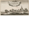 Dorf mit Kirche, Titelblatt der Folge "Amoenissimi [...] Prospectus"