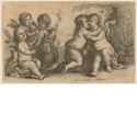 Christus, Johannes und drei Cherubim, Blatt 6 der Folge "Paedopaegnion"
