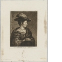 Porträt einer Dame mit Federhut