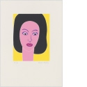 Ohne Titel [Porträt einer Frau mit violetten Augenbrauen], Blatt aus "Schönheiten"