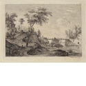 Landschaft mit Holzbrücke, Blatt 9 der Folge "Zehn Landschaften"