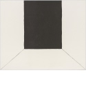 Ohne Titel [Schwarzes Rechteck/Linien], Blatt aus "Perspektive, optische Täuschung und malerischer Raum"