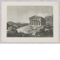 Blick auf dem Tempel in Segesta