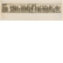 Fries mit marschierenden Soldaten und Standartenträger