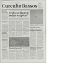 Curculio Bassos, Zeitungsbogen aus Mappenwerk "Table with Notional Newspapers"