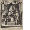 Jungfrau mit Kind zwischen dem Heiligen Rochus und Sebastian