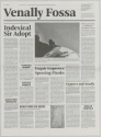 Venally Fossa, Zeitungsbogen aus Mappenwerk "Table with Notional Newspapers"