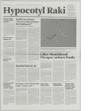 Hypocotyl Raki, Zeitungsbogen aus Mappenwerk "Table with Notional Newspapers"