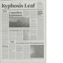 Kyphosis Leaf, Zeitungsbogen aus Mappenwerk "Table with Notional Newspapers"