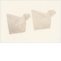 Faltpapier (umgekehrt-gekehrt) - FE + KV 1971, Blatt 10 aus Mappenwerk "Faltungen"
