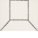 Ohne Titel [Quadratische Fläche mit schwarzer Umrandung], Blatt aus "Perspektive, optische Täuschung und malerischer Raum"