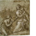 Maria mit Kind und Johannes der Täufer mit dem Lamm