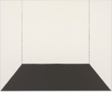 Ohne Titel [Symmetrisches Trapez in Schwarz/Linien], Blatt aus "Perspektive, optische Täuschung und malerischer Raum"